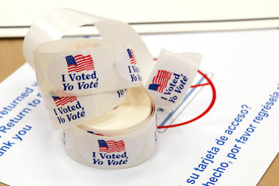 Election, I voted stickers